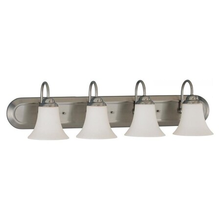 Nuvo Dupont Es - 1 Light Vanity W/ Satin White Glass - 13W Gu24 Lamp Includ 60/1915
